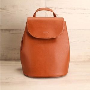 Matt & Nat Cognac Brown Vegan Leather Backpack